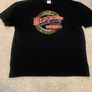 Harley-Davidson Black Tee with Bold Logo